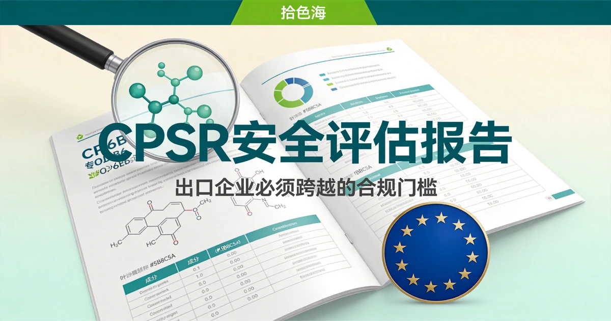 欧盟CPSR安全评估报告:出口企业必须跨越的合规门槛