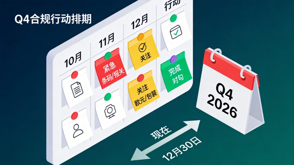 2026 Q4欧盟合规日历：10-12月7项新规生效时间表（化妆品食品出口企业排期清单）